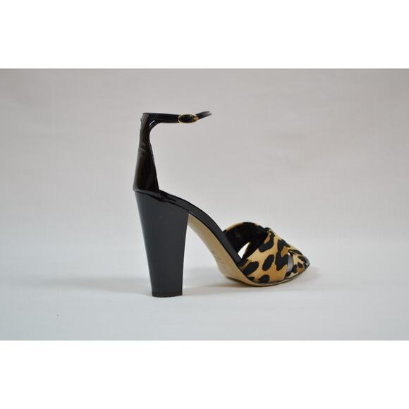 Giuseppe Zanotti shoes heels pumps marry janes black leopard criss cross 36 6 - Picture 9 of 14